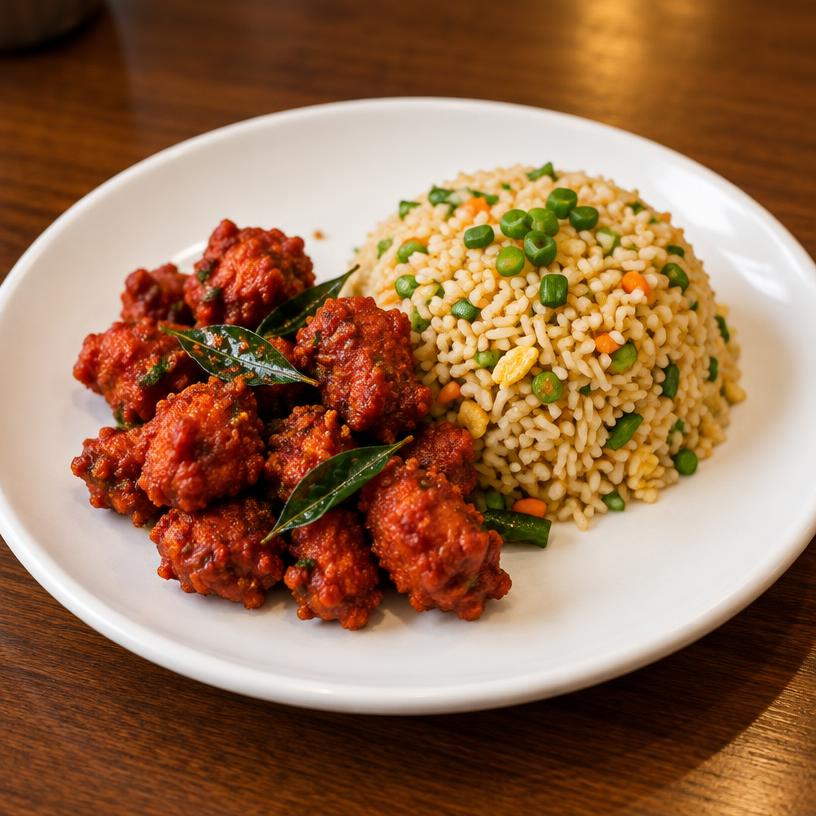 Chicken 65 with Rice (Small)